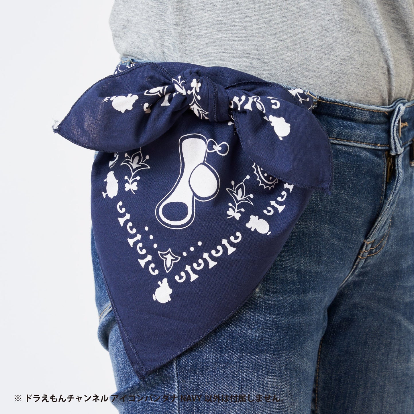 ドラえもんチャンネルアイコンバンダナ　NAVY　