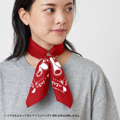 ドラえもんチャンネルアイコンバンダナ　RED