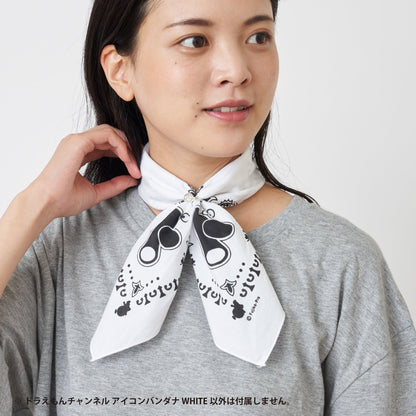 ドラえもんチャンネルアイコンバンダナ　WHITE