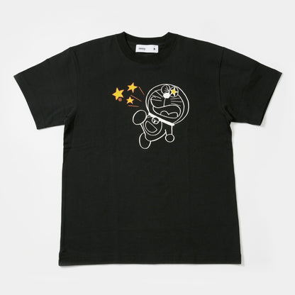 ドラえもん　フロントプリントTシャツ　BLACK