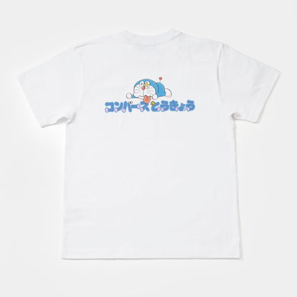 ドラえもん　バックプリントTシャツ　WHITE