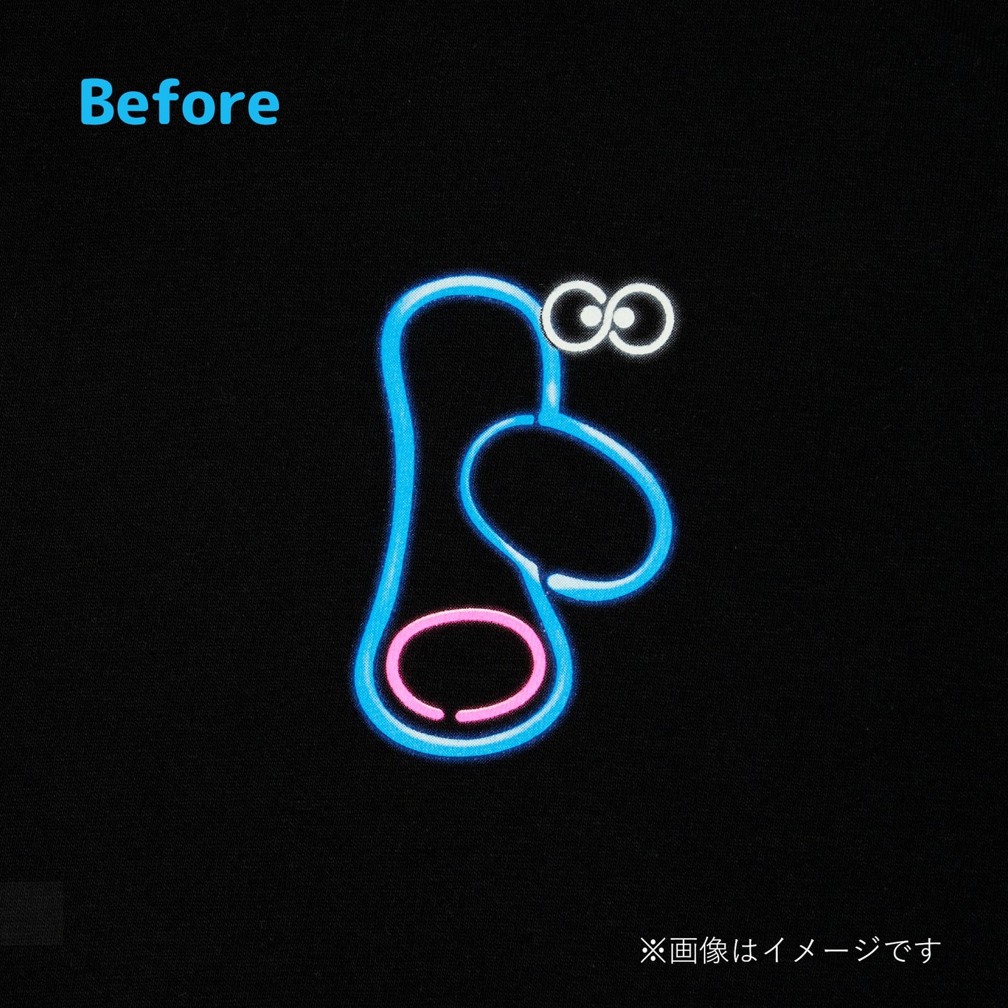 ネオンサインパーカー　尻もち