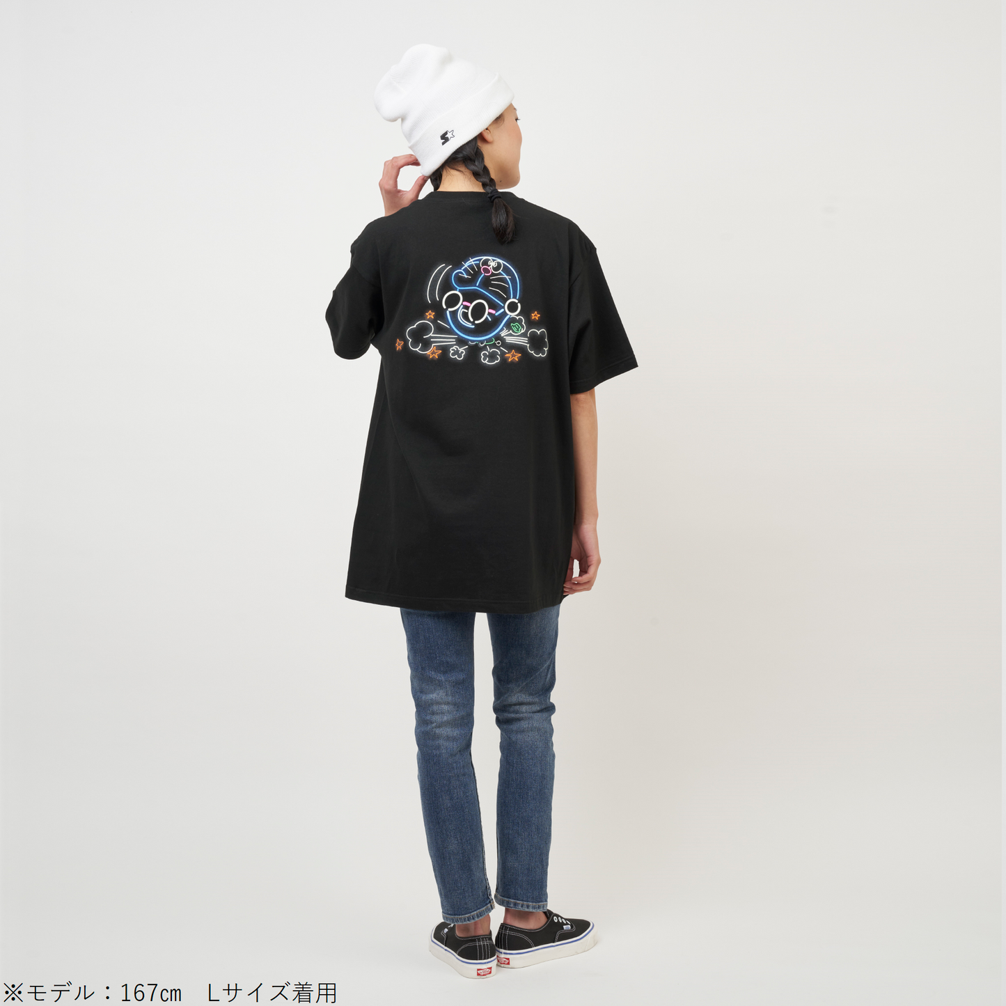 ネオンサインTシャツ　尻もち