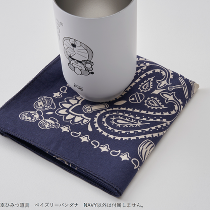 ひみつ道具 ペイズリーバンダナ　NAVY