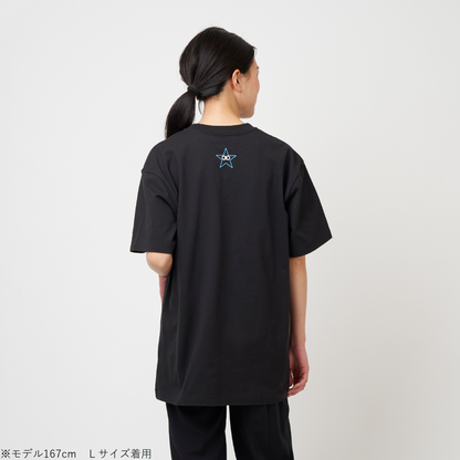 ドラえもん　フロントプリントTシャツ　BLACK