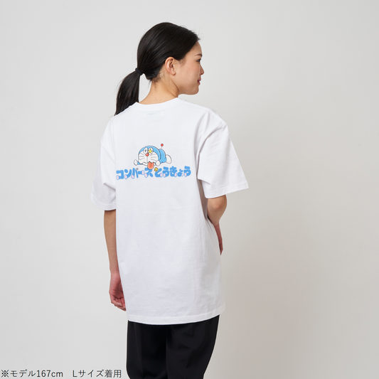 ドラえもん　バックプリントTシャツ　WHITE