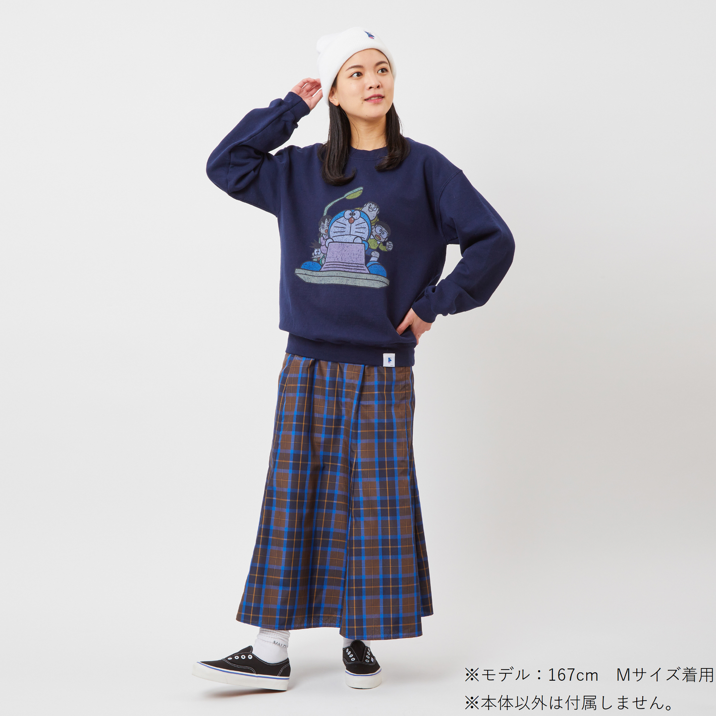 ヴィンテージ加工デザインスウェット（タイムマシン）NAVY
