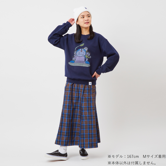ヴィンテージ加工デザインスウェット（タイムマシン）NAVY