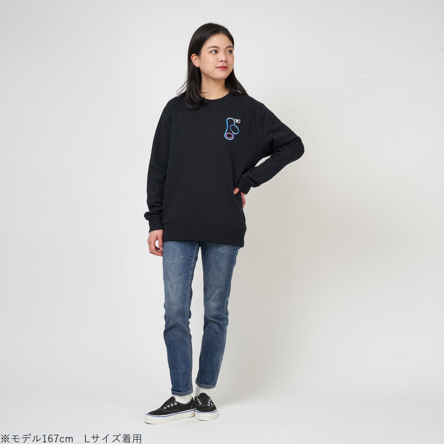ネオンサインスウェット　三日月　