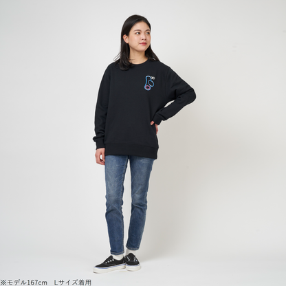 ネオンサインスウェット　三日月　