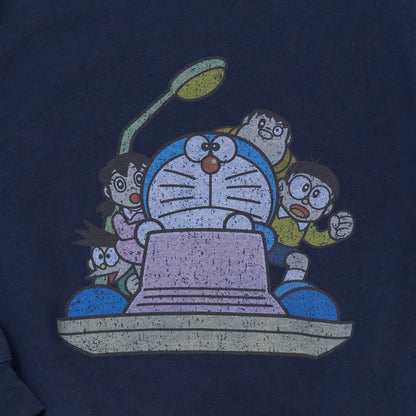 ヴィンテージ加工デザインスウェット（タイムマシン）NAVY