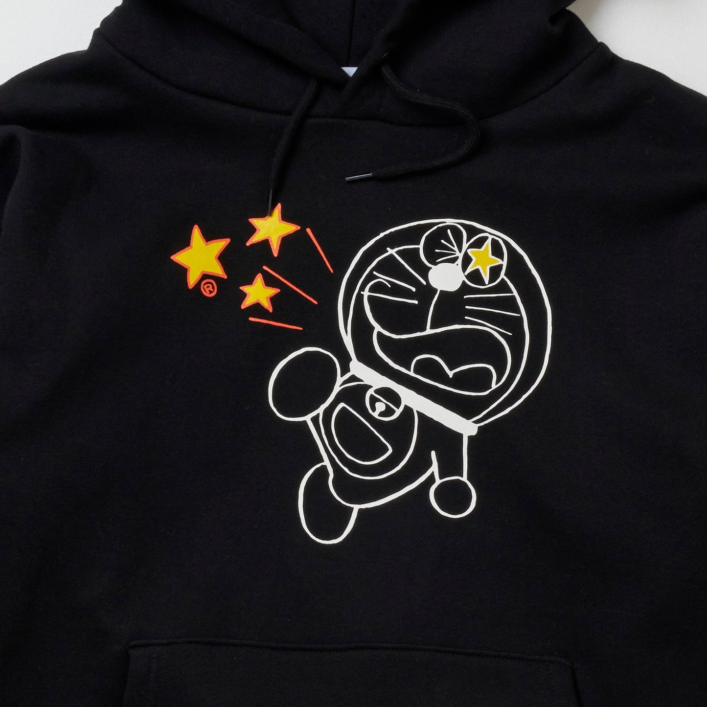 ドラえもん　フロントプリントパーカー　BLACK