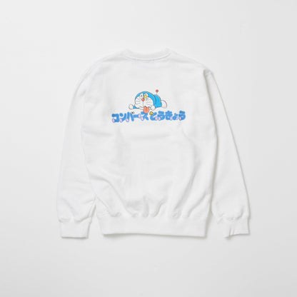 ドラえもん　バックプリントスウェット　WHITE