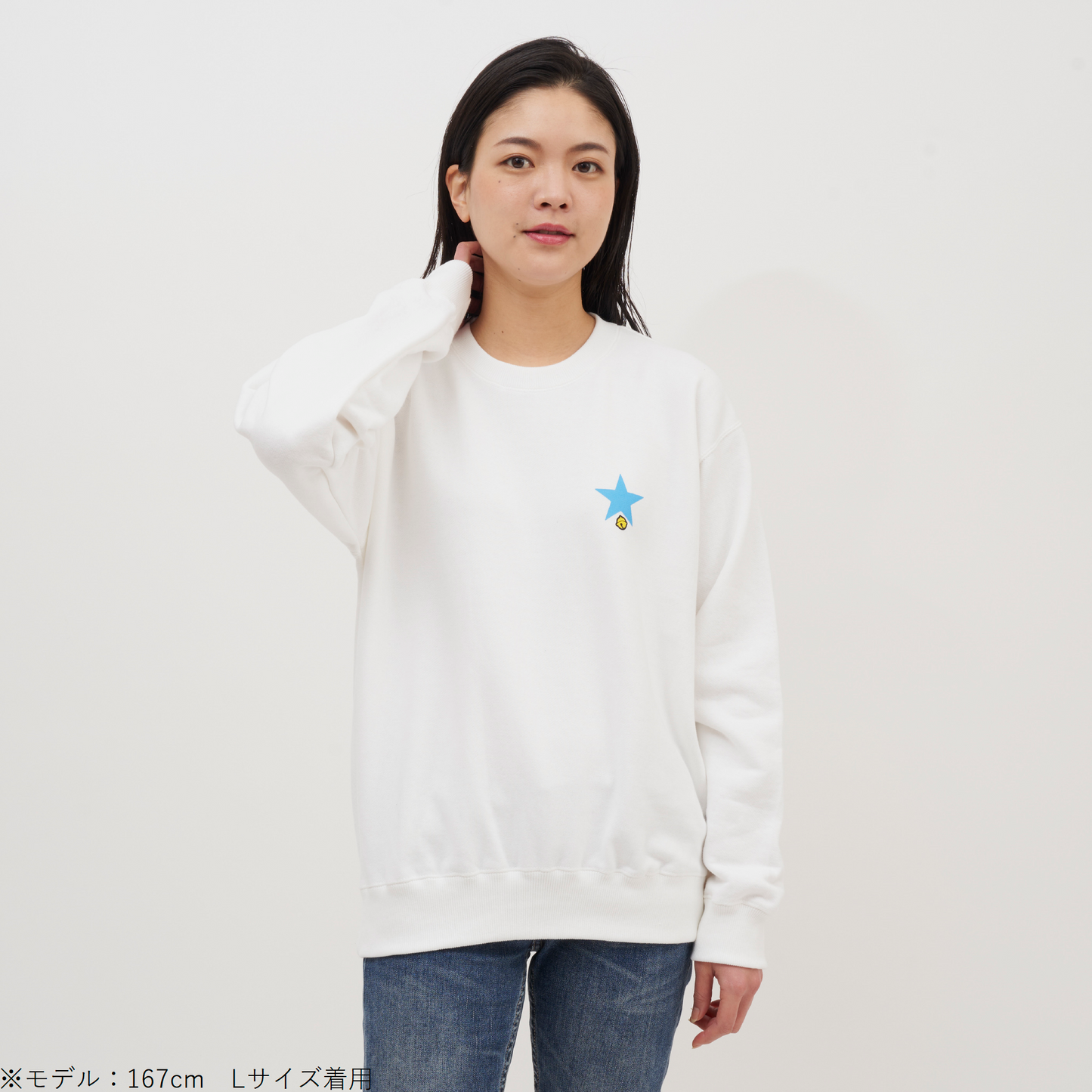 ドラえもん　バックプリントスウェット　WHITE