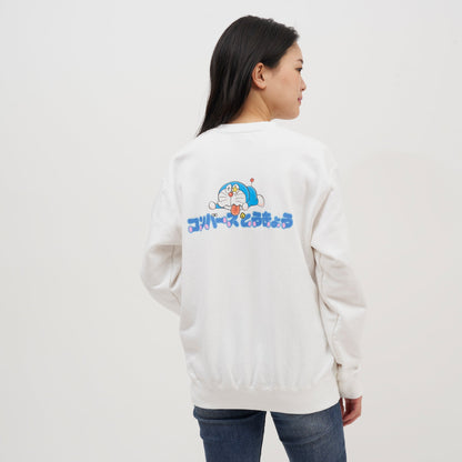 ドラえもん　バックプリントスウェット　WHITE
